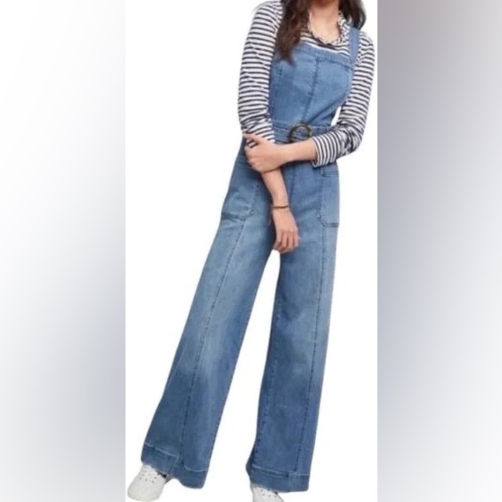 Anthropologie Pilcro and the Letterpress Denim Jumpsuit